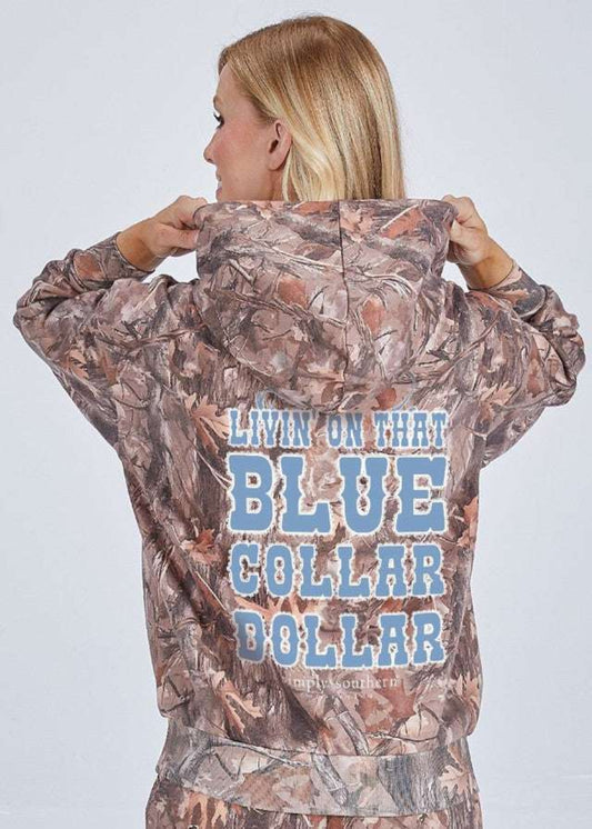 BLUE COLLAR DOLLAR HOODIE-CAMO