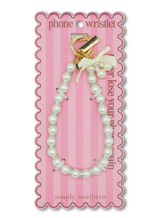 PHONE WRISTLET - PEARL