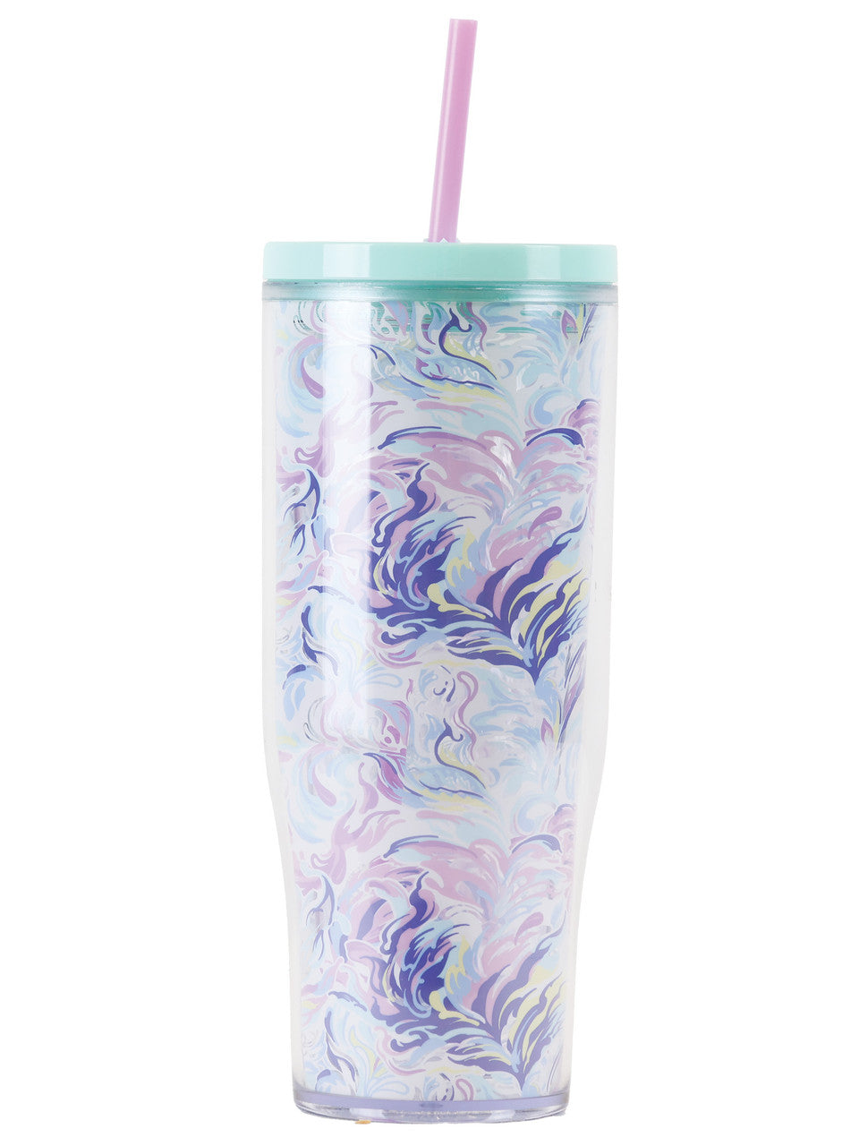 WATERCOLOR TUMBLER 24OZ CLEAR