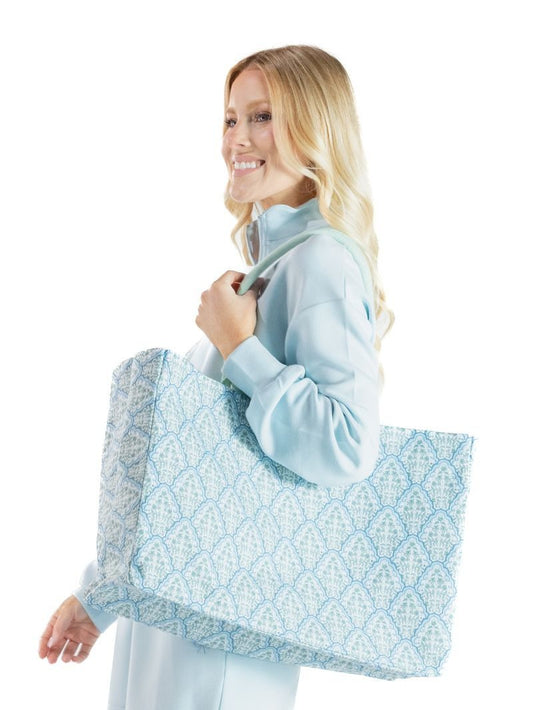 TOTE BAG - BLUE BOWS