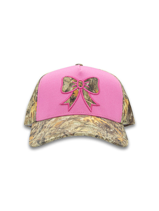 HAT- PINK BOW CAMO