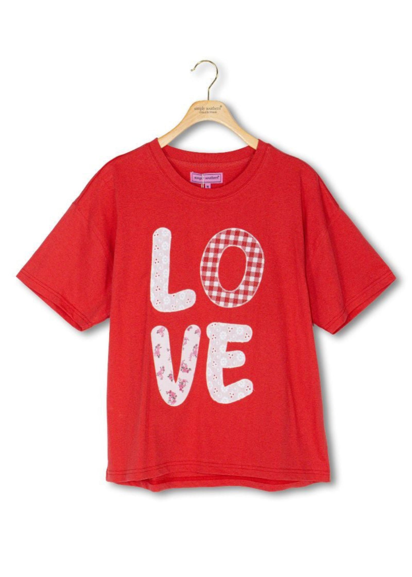 LOVE PATCH TEE - RED