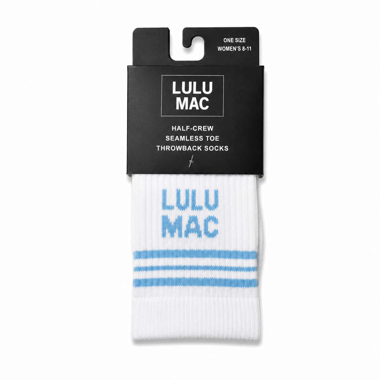 Lulu Mac Socks Single Pair - LIGHT BLUE