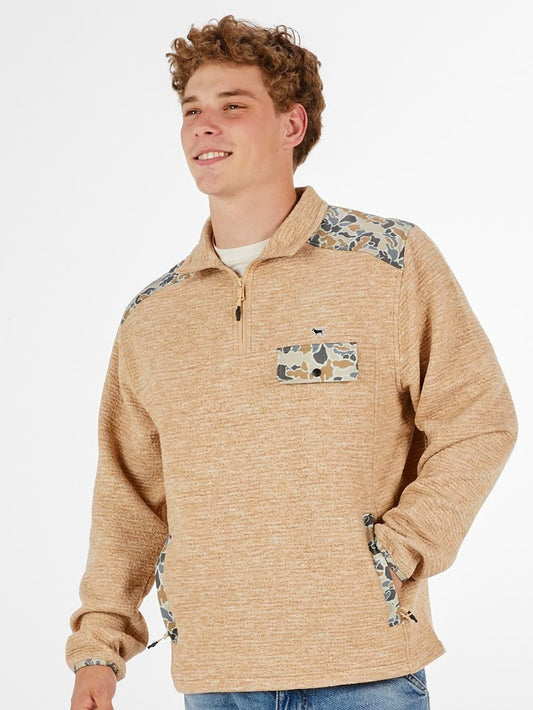 WESLEY QUARTER ZIP – LATTE
