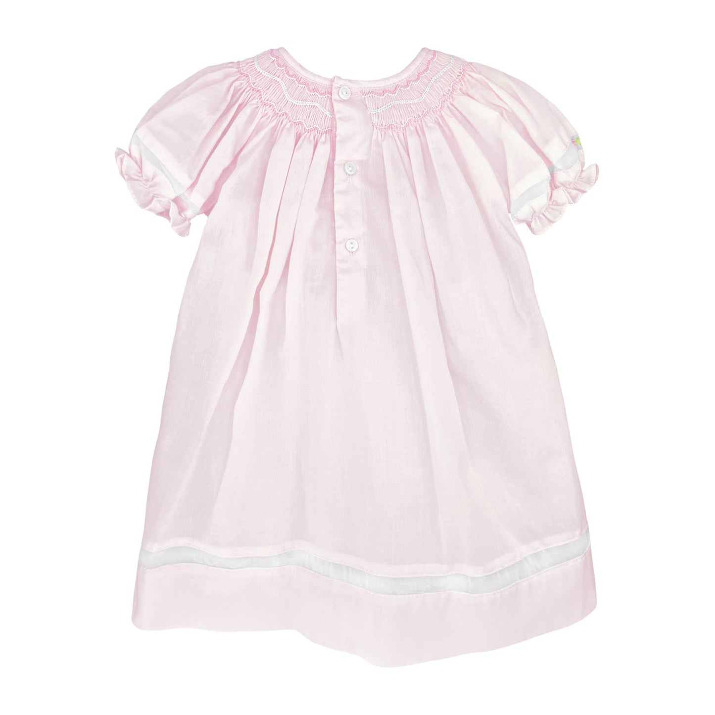 Smocked Daygown with Voile Insert