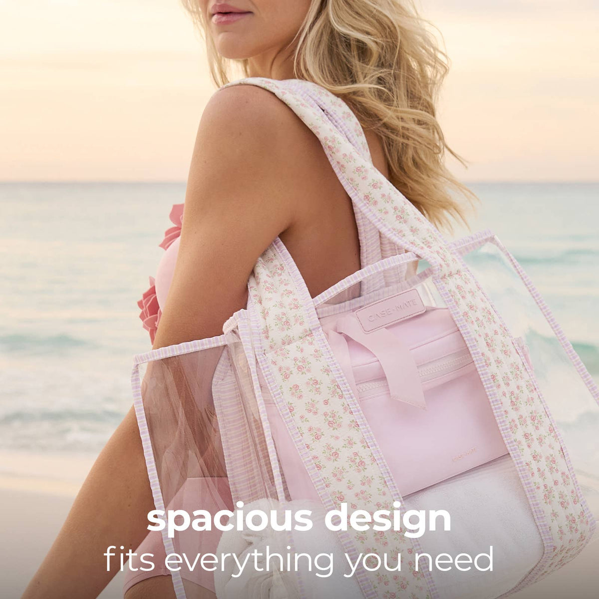 Case-Mate Quilted Ditsy Floral Jelly Tote Bag (Classic)
