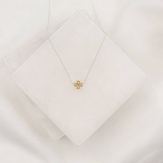Faith Petite Necklace - Silver / Gold