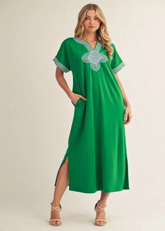 GRAYDON DRESS - KELLY GREEN
