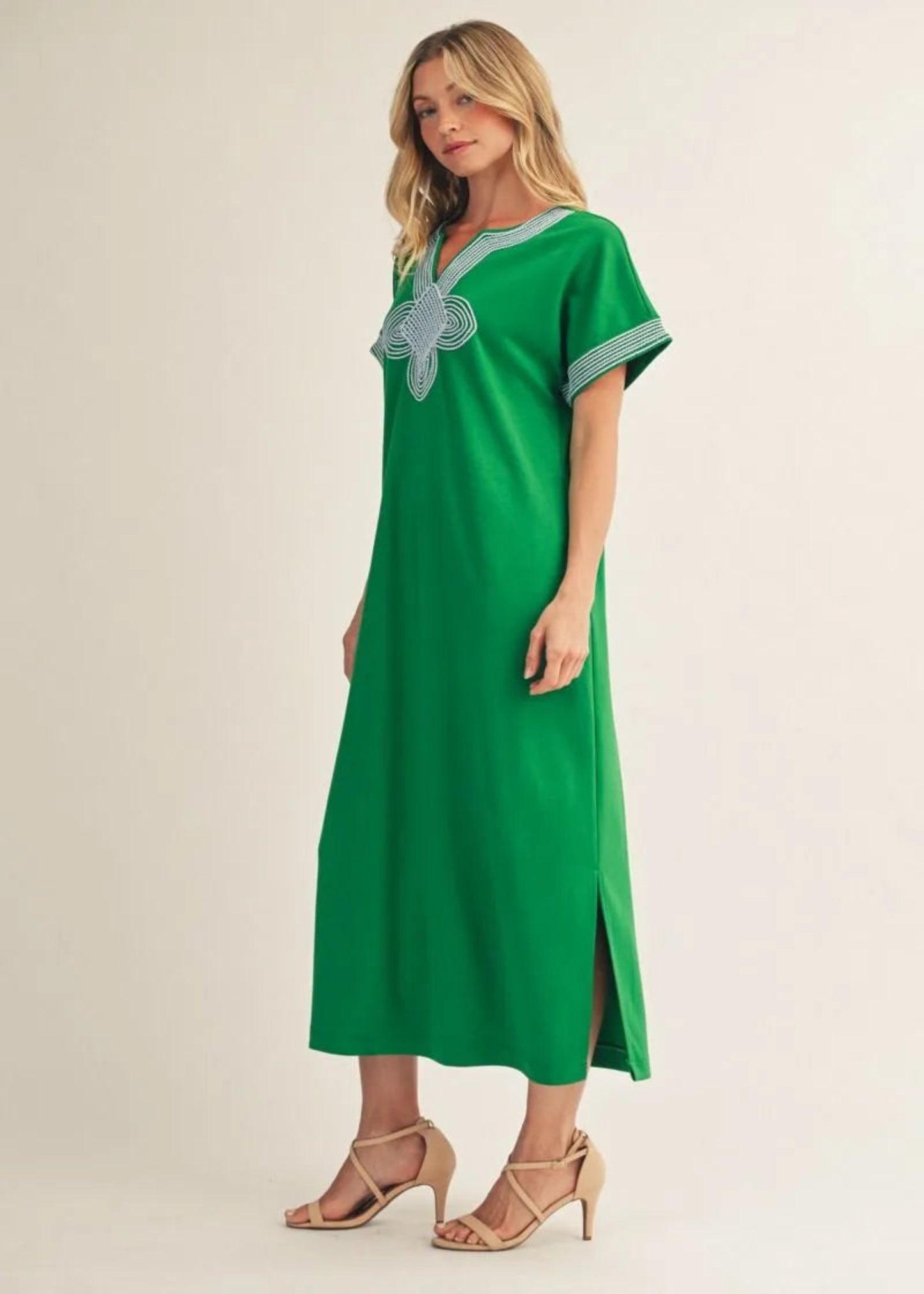 GRAYDON DRESS - KELLY GREEN