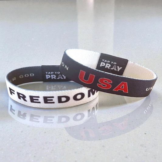 Tap To Pray Wristbands - Freedom