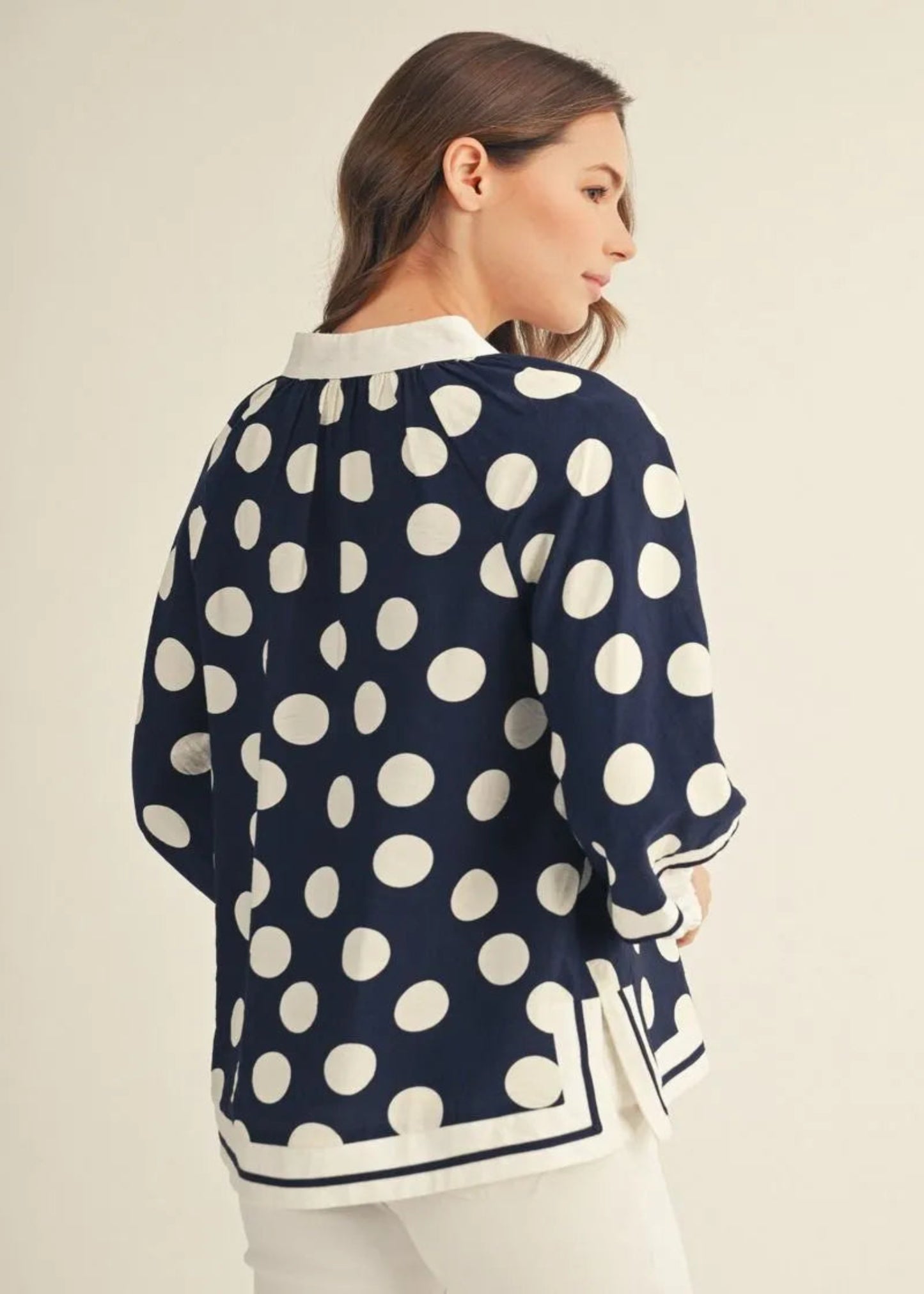 ELLA TOP - NAVY