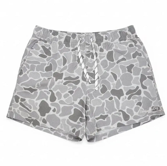 KIDS' PERFORMANCE SHORTS - GRAY CAMO