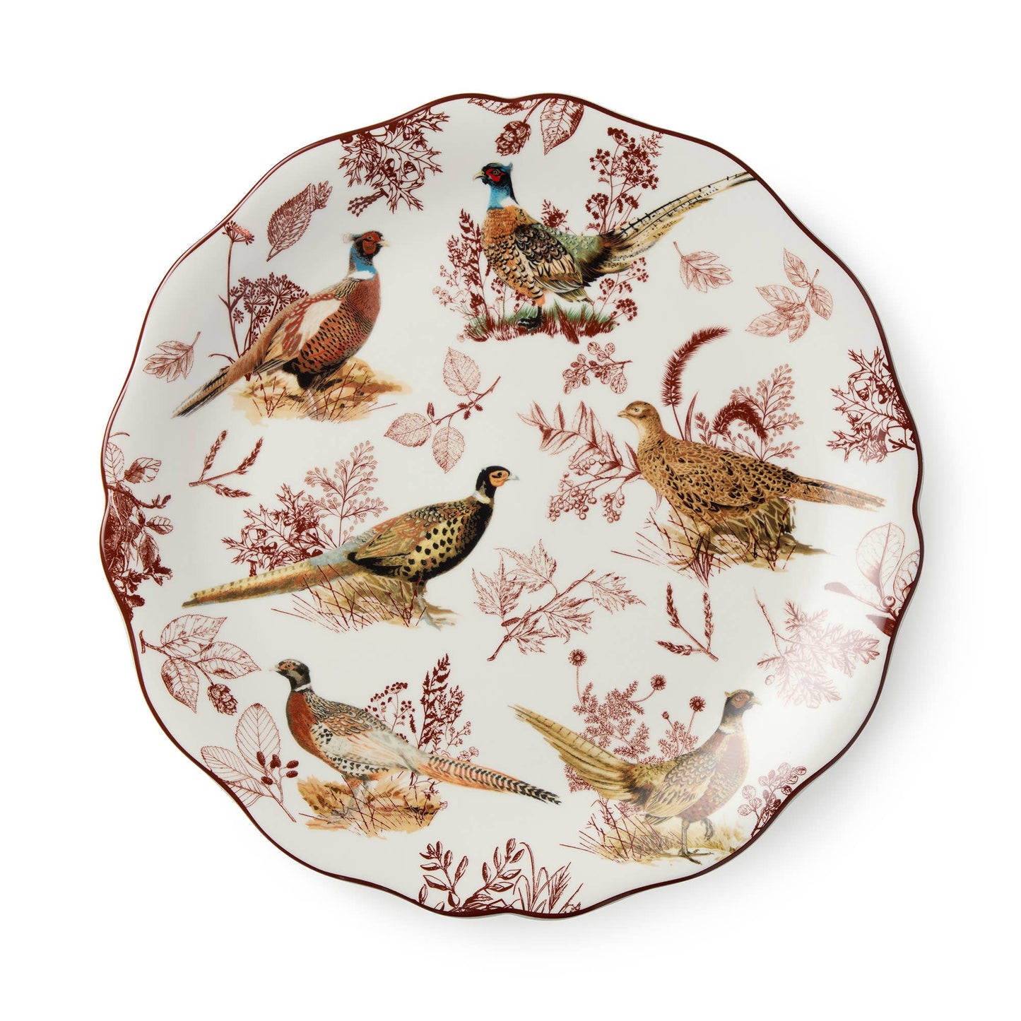 Pheasant Grove Round Platter 13"