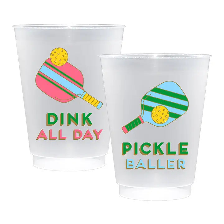 Pickleball Shatterproof Frost Flex Plastic Cups