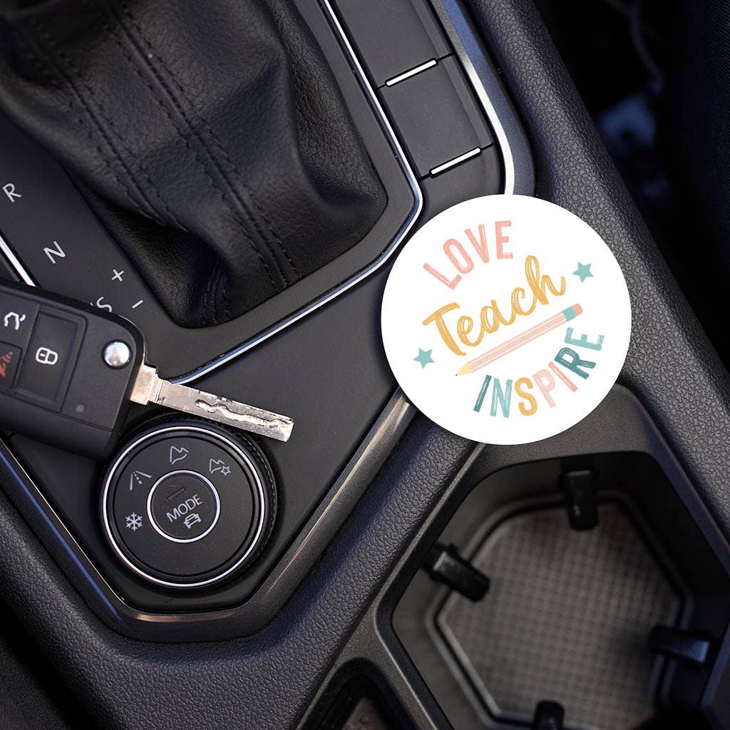 Car Coaster-Love Teach Inspire