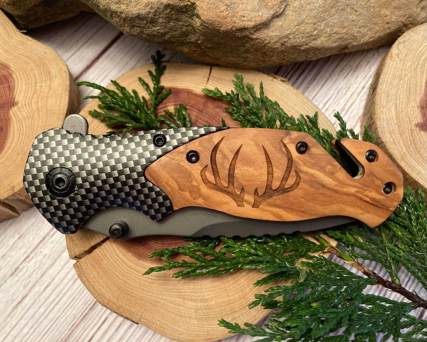 Deer Just Antlers Knife