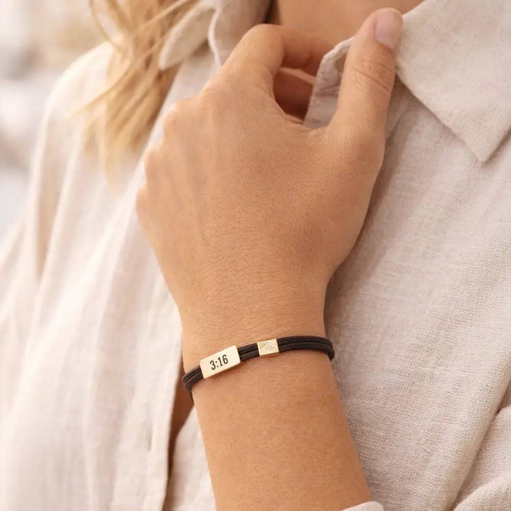 Sentiment Bracelet – John 3:16 | You Are Loved