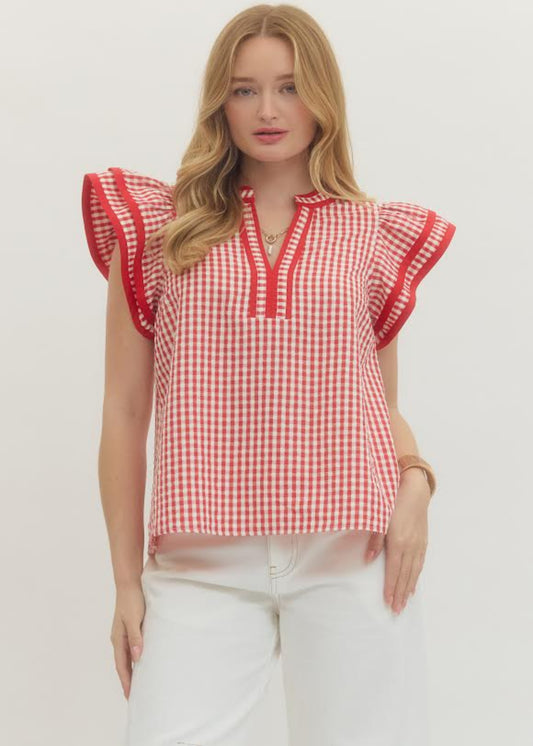LENDY TOP - RED