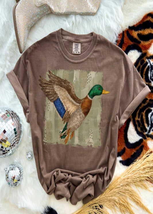 MALLARD SHORT SLEEVE T-SHIRT - ESPRESSO