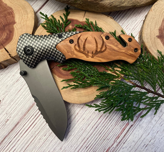Deer Just Antlers Knife