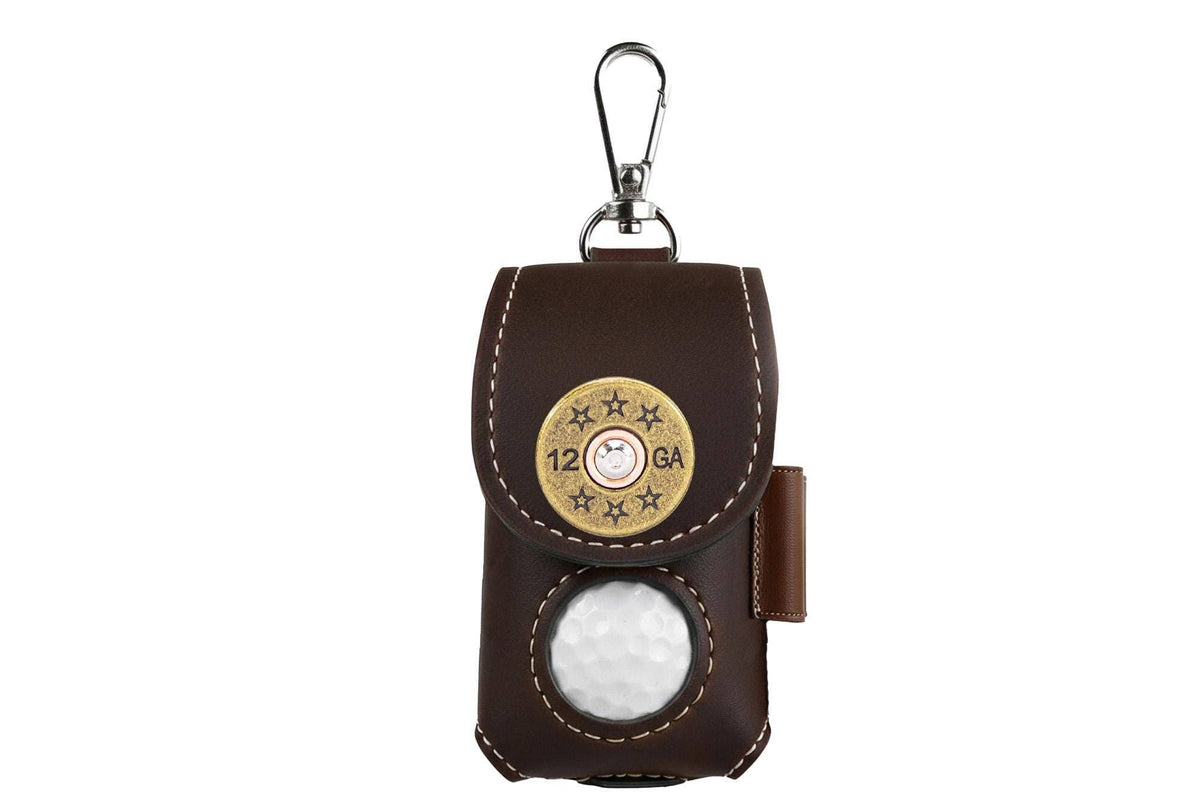Shotshell Leather Golf Ball and Tee Holder