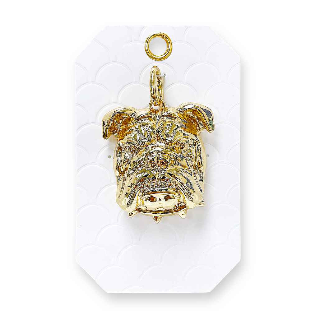Necklace with Detachable Large Bulldog Charm