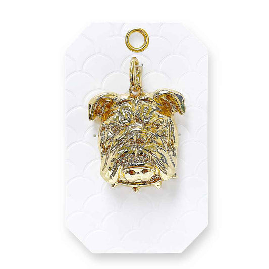 Necklace with Detachable Large Bulldog Charm