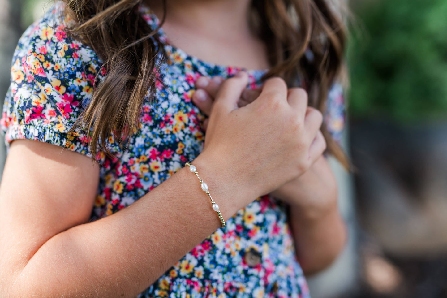 Little Girls14K Gold-Plated Pearl Baby Bracelet - Emery