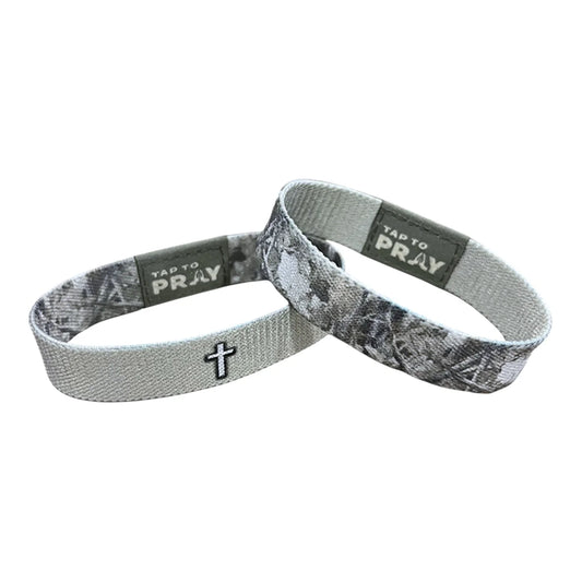 Tap To Pray™  Wristbands - FOREST CAMO - SMOKE