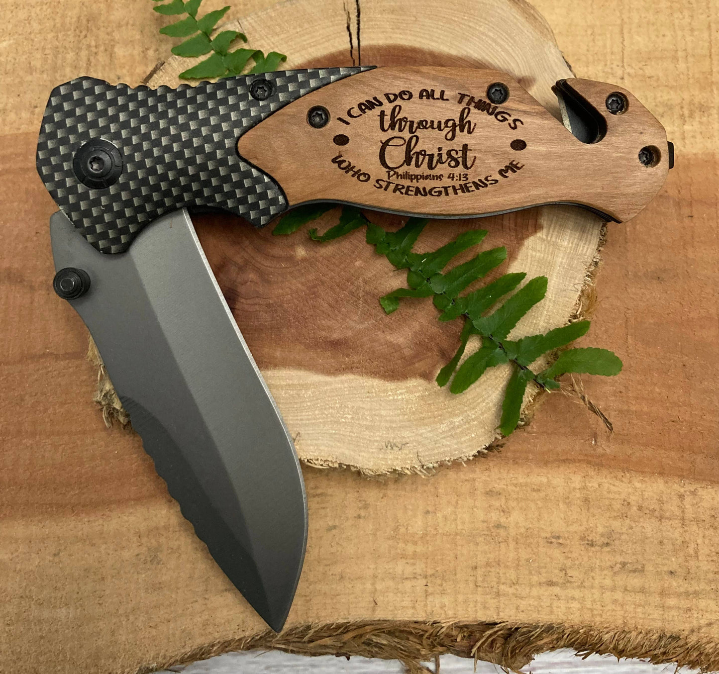 I Can Do All Things Thru Christ Knife