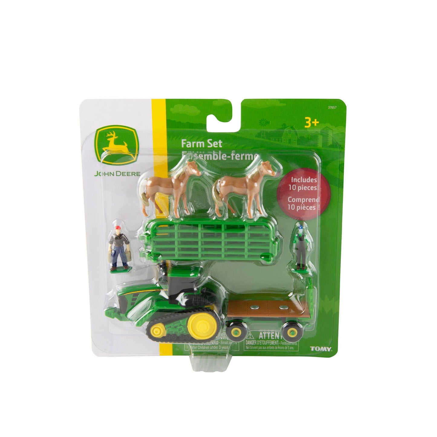 TOMY John Deere 10 Piece Carded Set Assorted