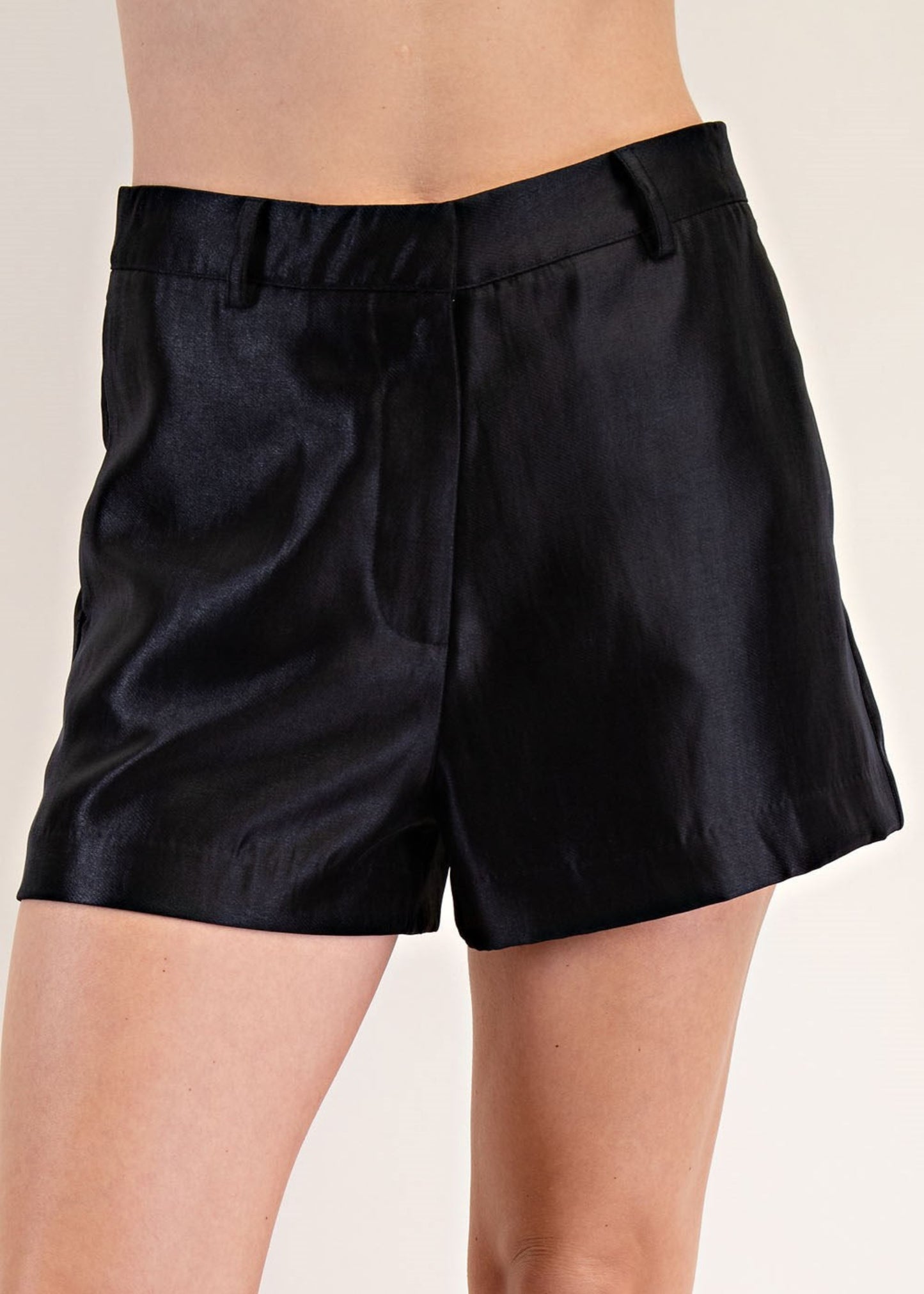 CIARA HIGH-WAIST SATIN SHORTS
