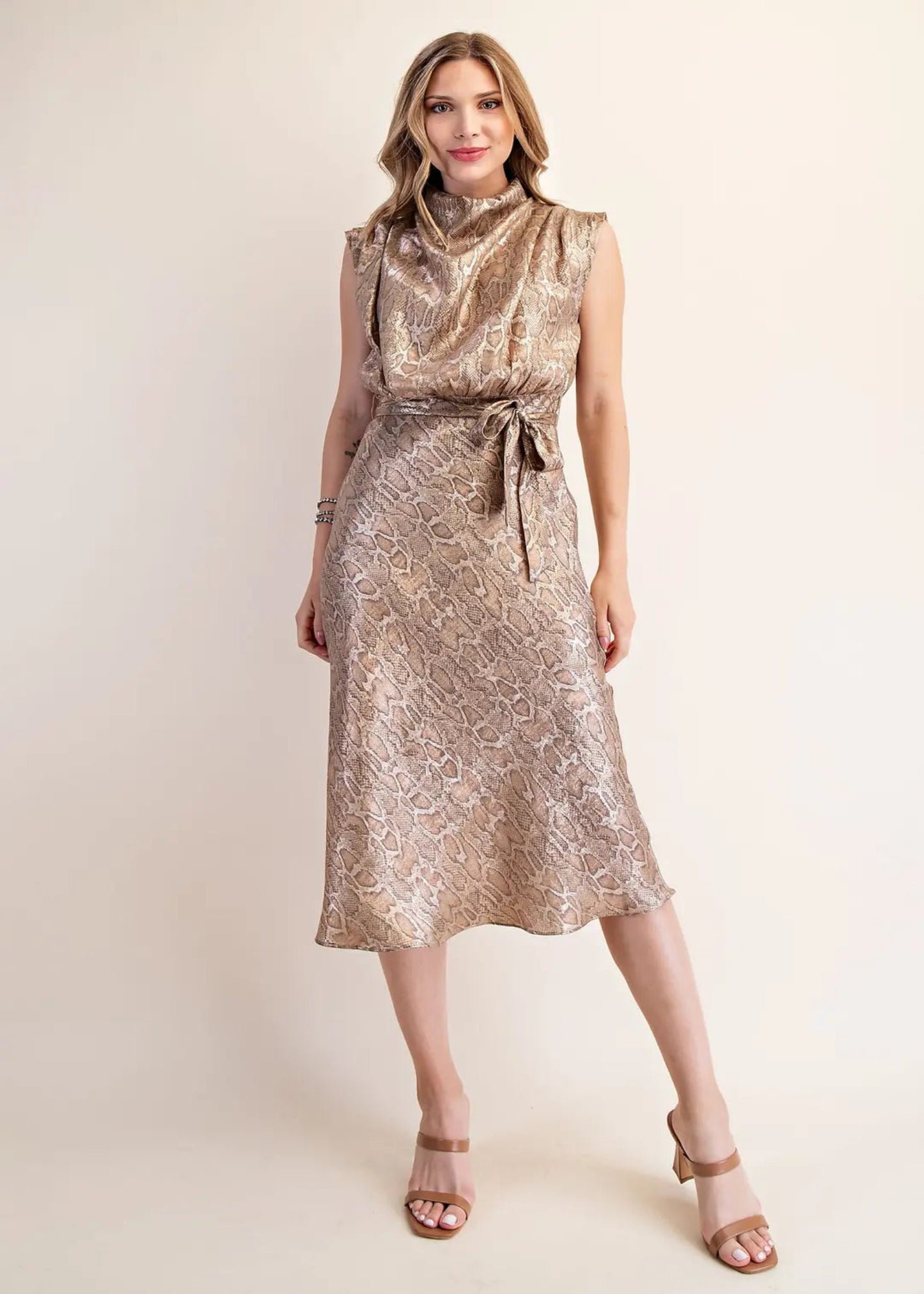 KENNEDY DRESS - TAUPE