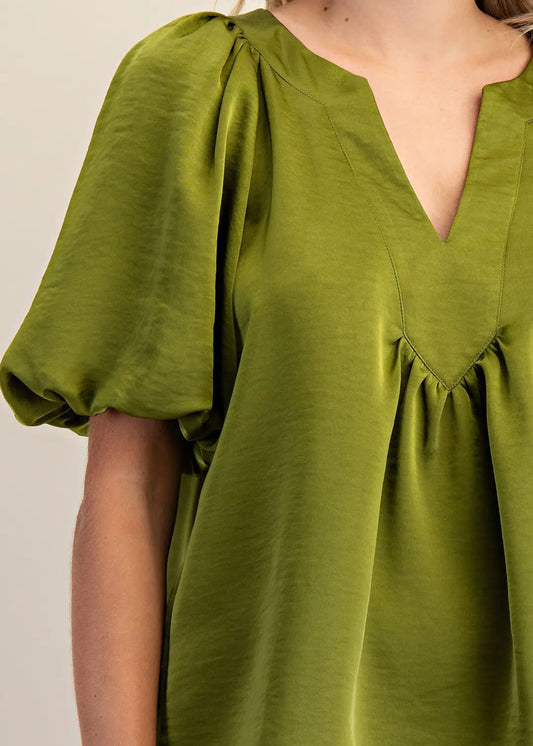 CLAIRE TOP - OLIVE