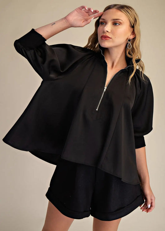 JERZIE TOP - BLACK