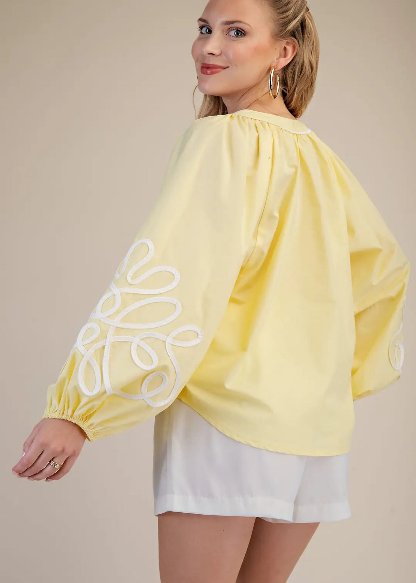 LUCY TOP - BUTTER YELLOW