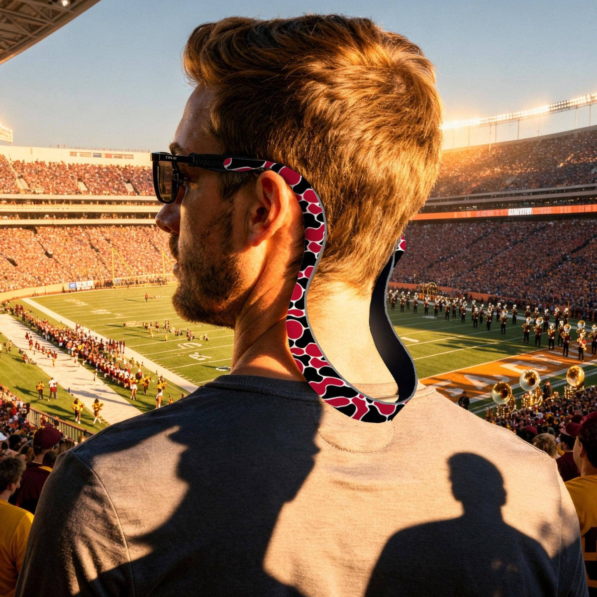 Georgia Bulldogs Color  Sunglasses Strap