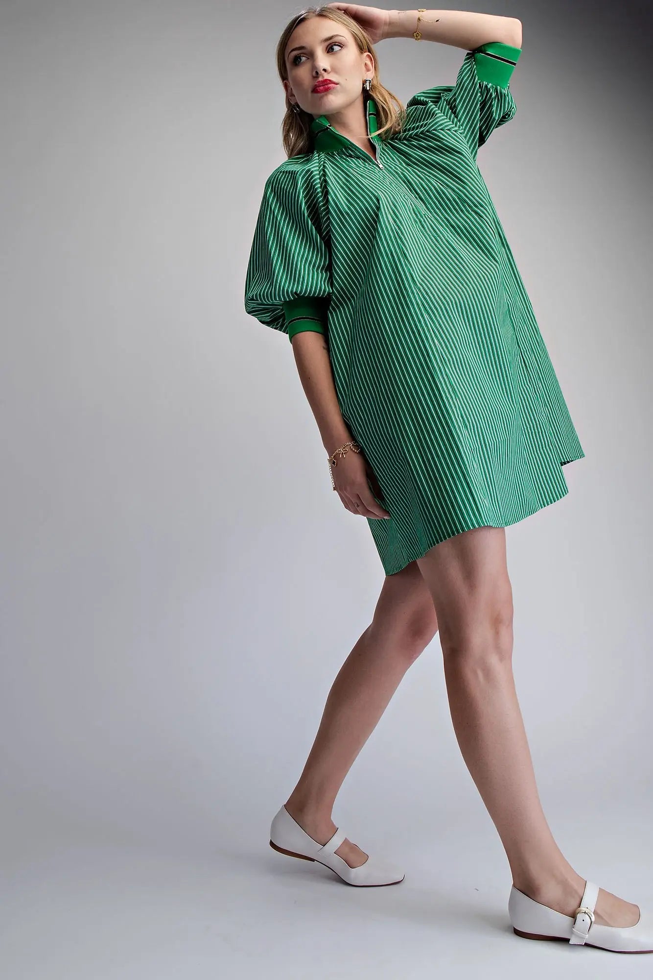 JULIE DRESS - KELLY GREEN