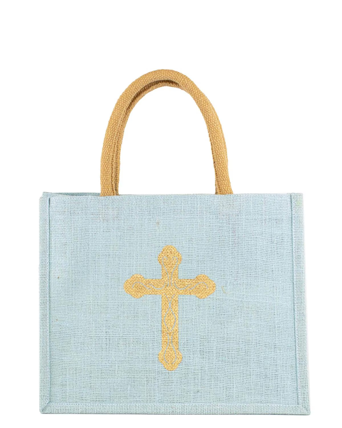 EVERLASTING CROSS TOTE BLUE/GOLD
