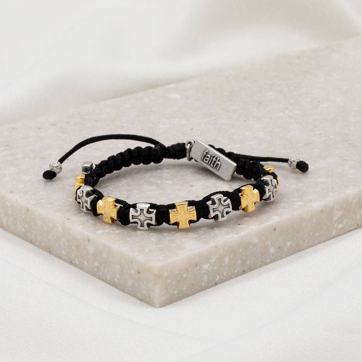 Faith Blessing Bracelet with Cross Medals