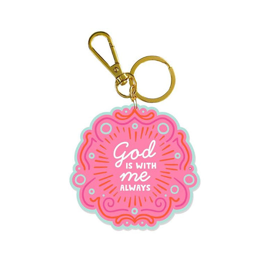 ACRYLIC KEYCHAIN - GOD IS WITH ME