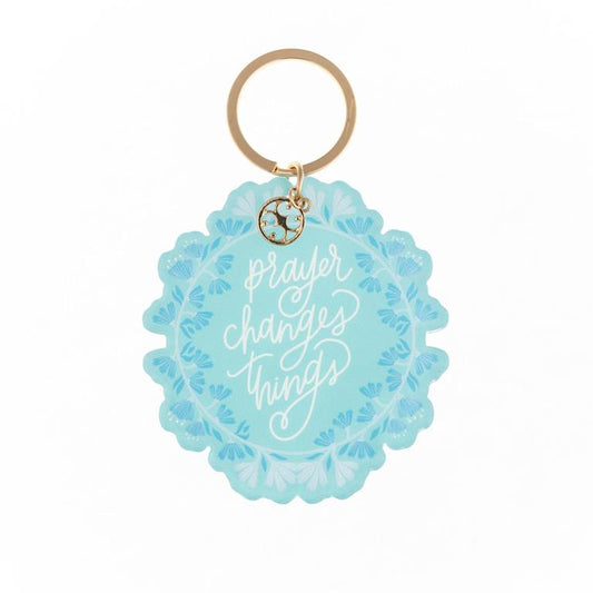 ACRYLIC KEYCHAIN-PRAYER CHANGES THINGS