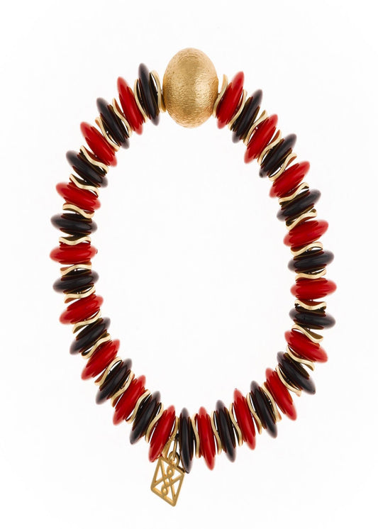 CHLOE BRACELET RED & BLACK