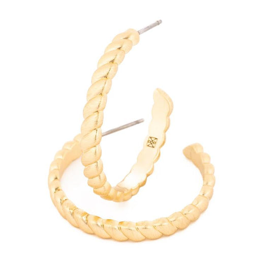 ADDISON MEDIUM GOLD EARRINGS