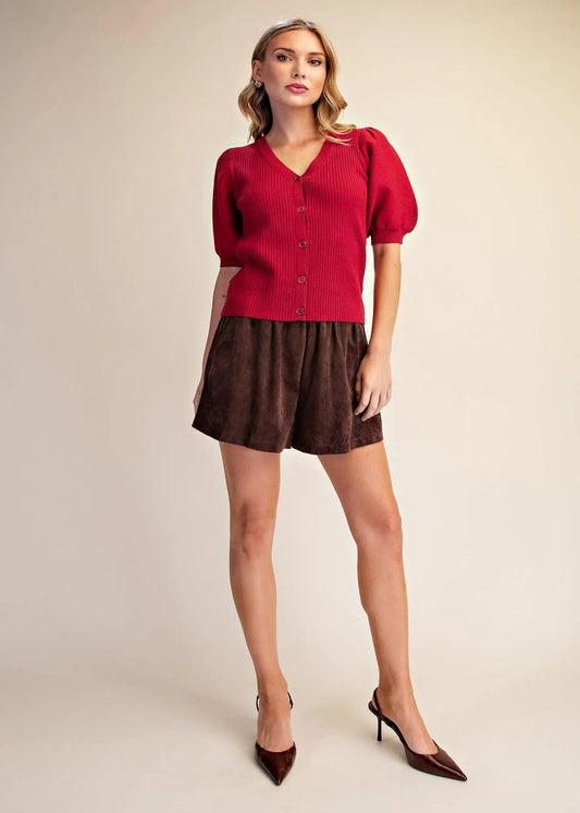 KAY SWEATER - BURGUNDY