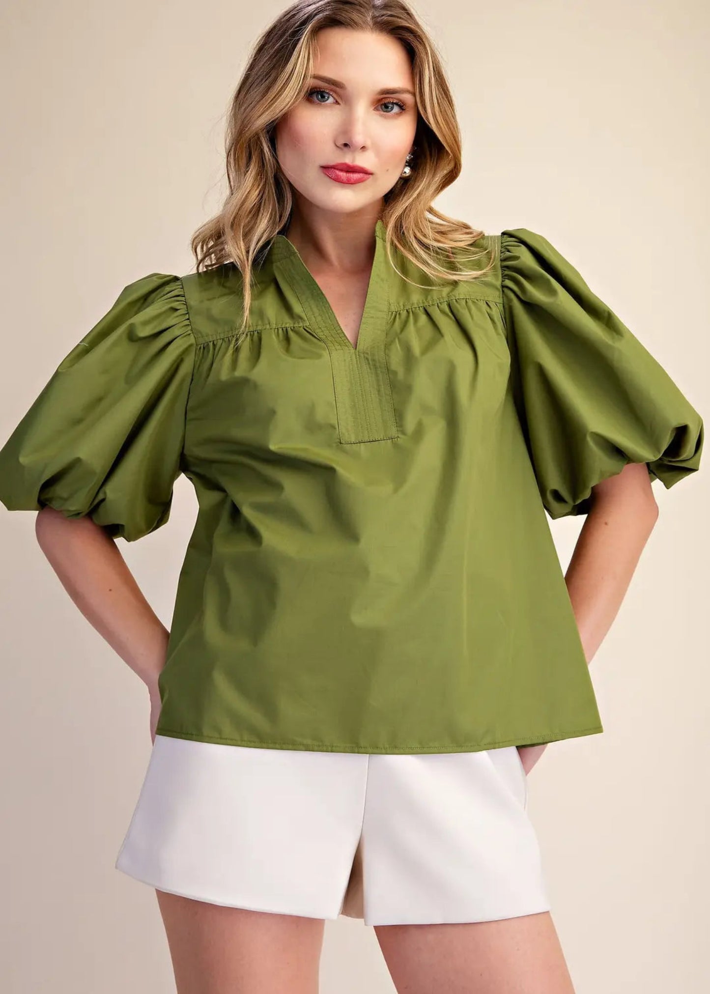 ISABELLA TOP - OLIVE