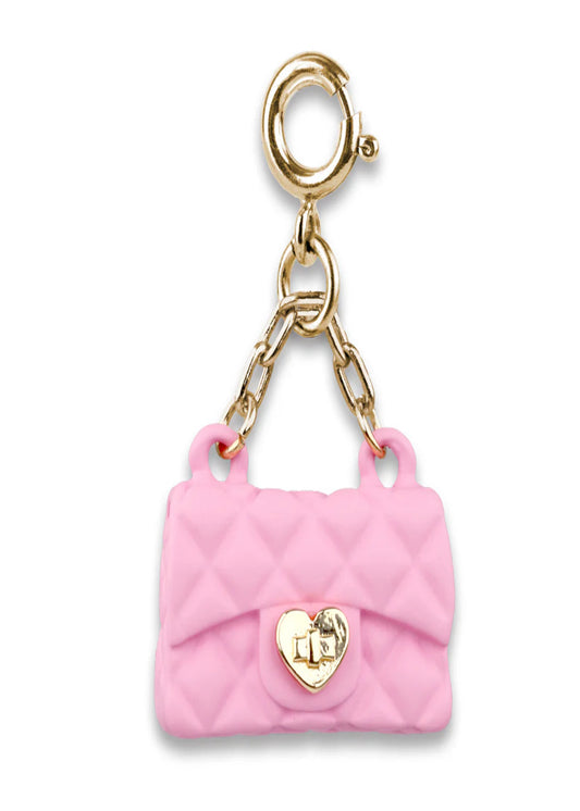 GOLD PINK PURSE CHARM