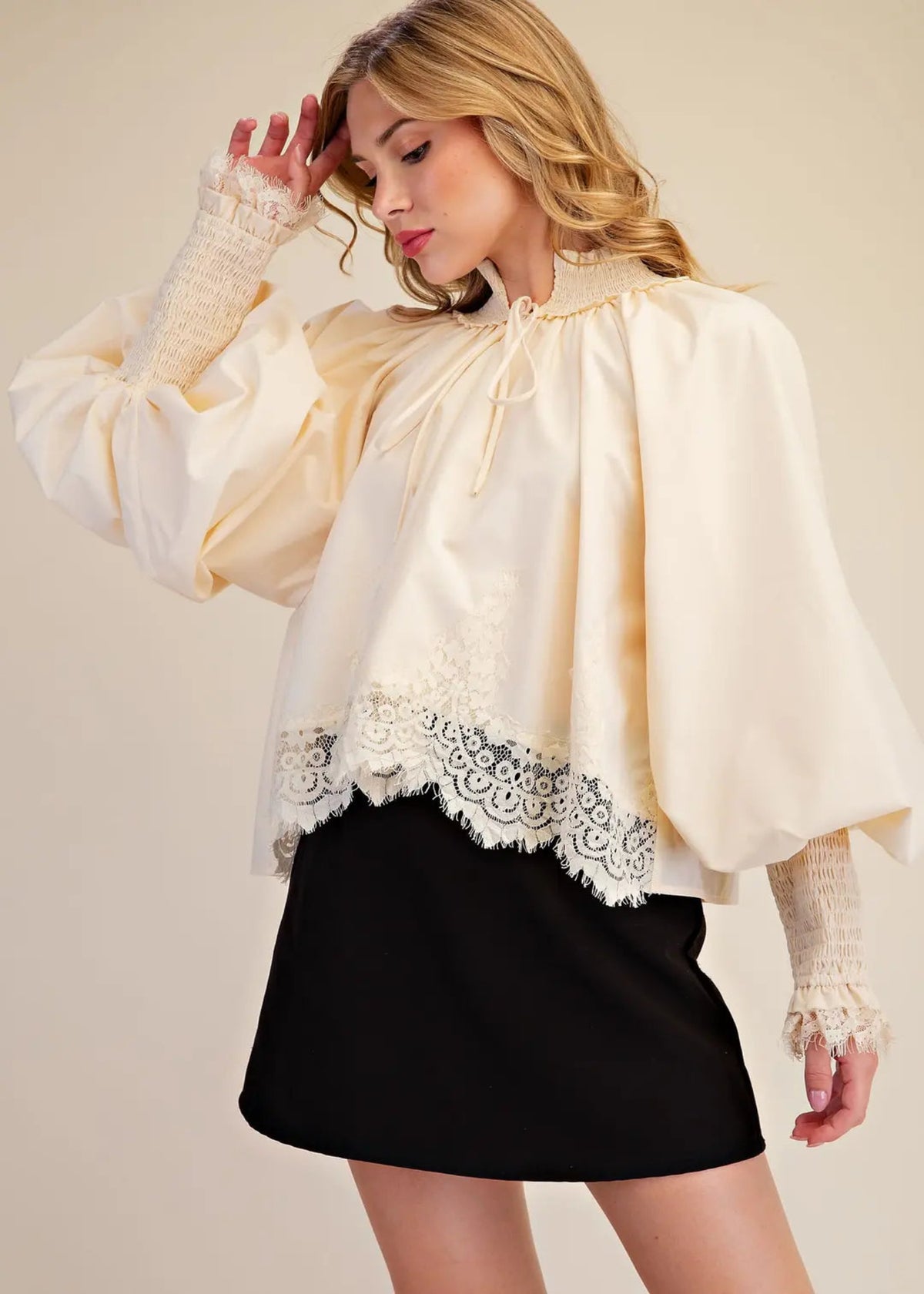 EMREE TOP - CREAM