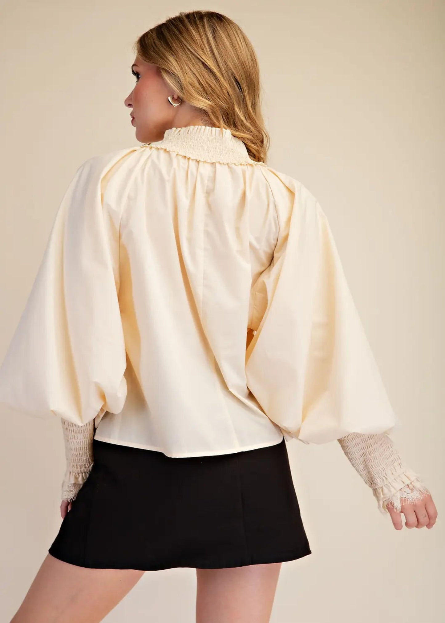 EMREE TOP - CREAM