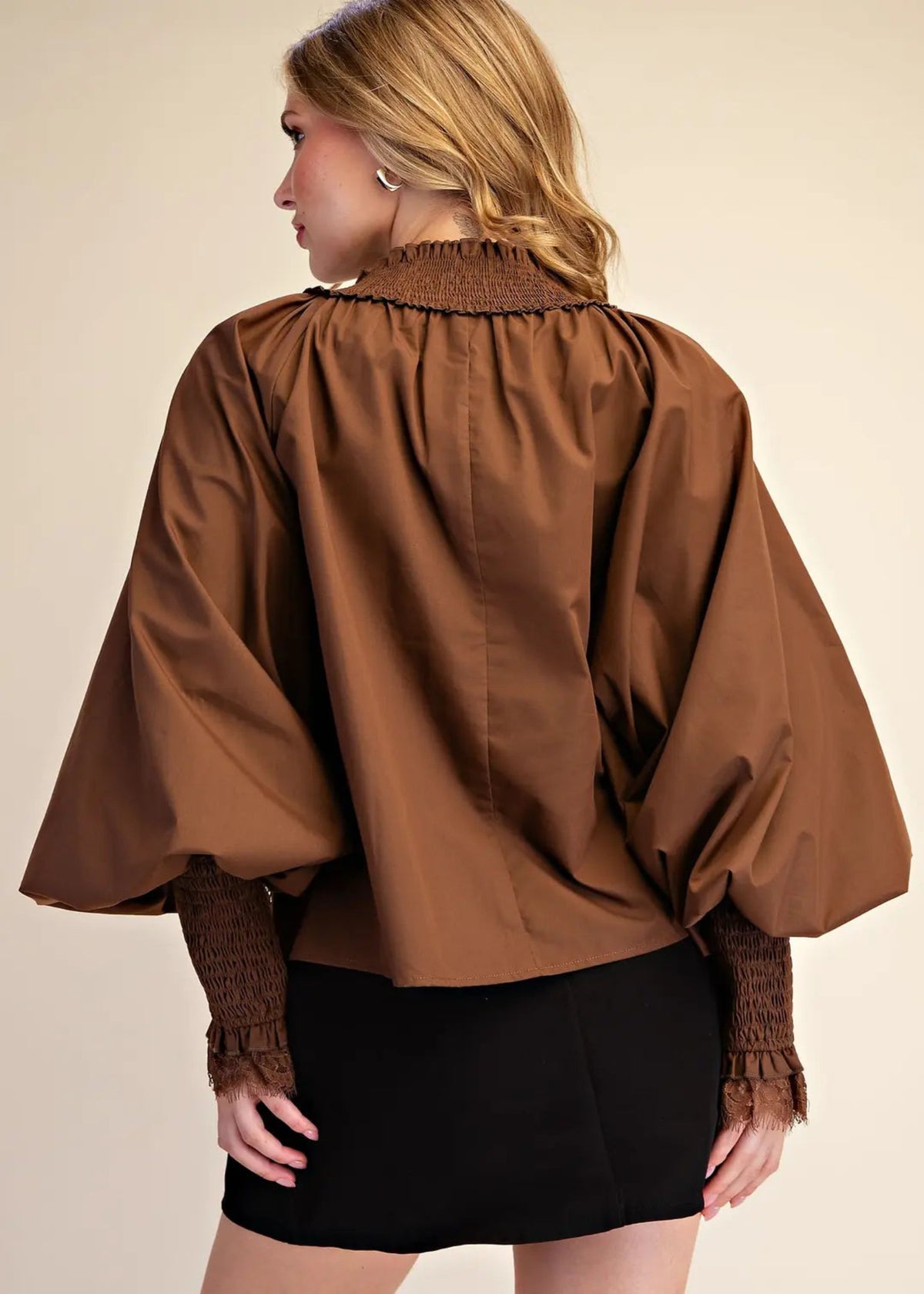 EMREE TOP - BROWN